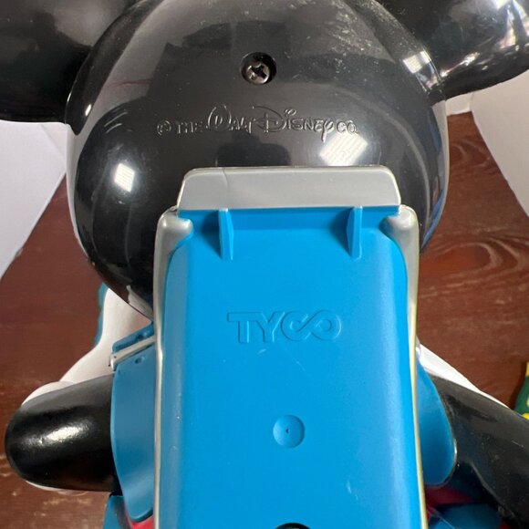 Vintage Tyco Mickey Mouse Telephone Corded With Backpack Design 1990s Walt Disne - Picture 6 of 6